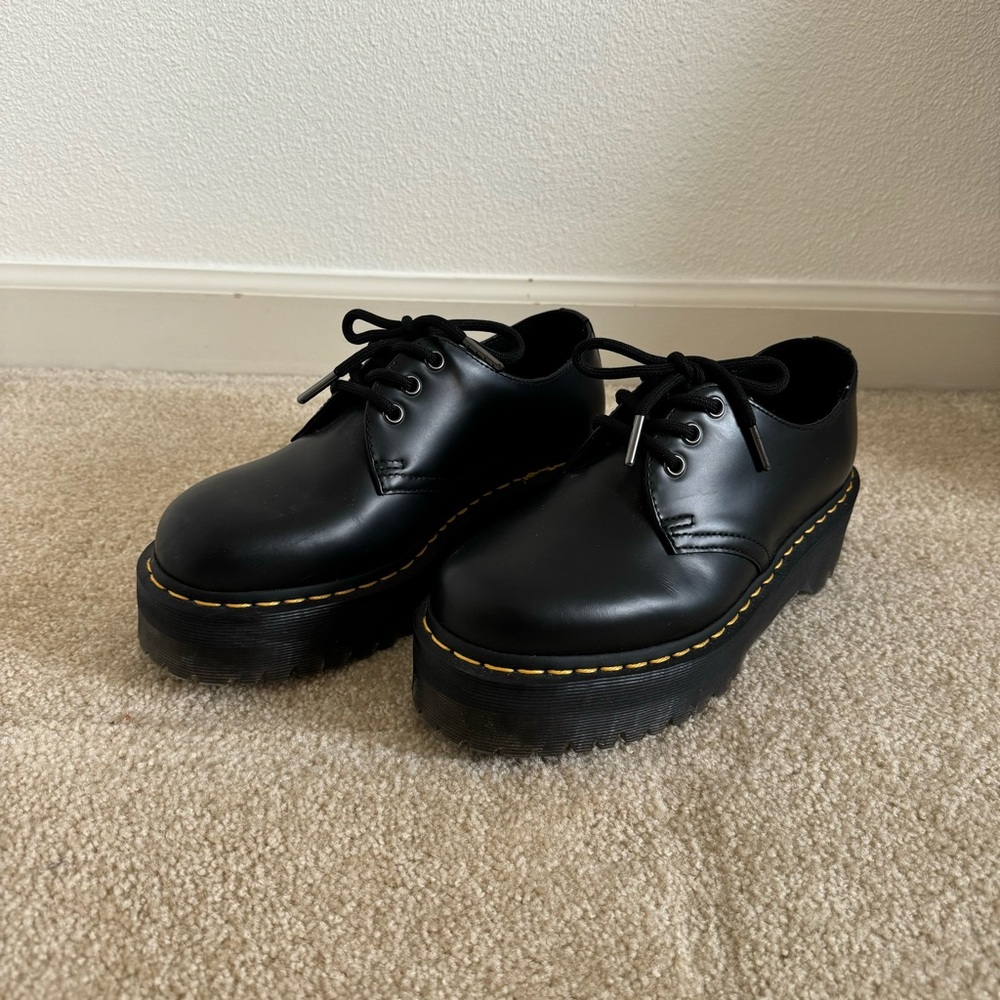 1461 BEX SMOOTH LEATHER PLATFORM SHOES